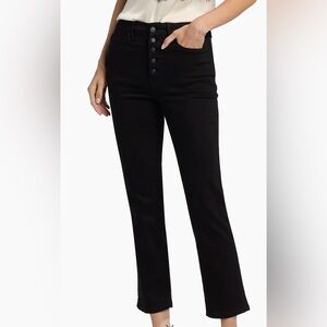 Good American Black Straight Leg Jeans